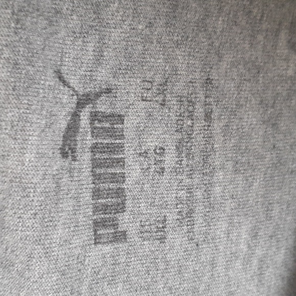 Puma Charcoal Tee with White Logo - Picture 3 of 6